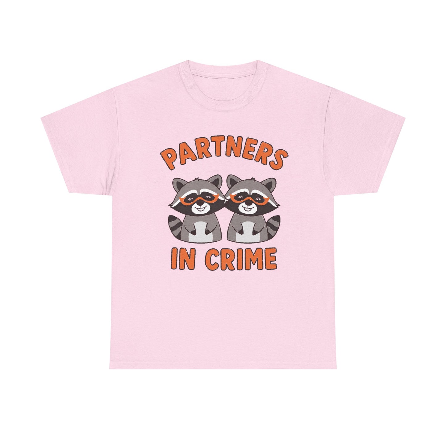 Partners in Crime Raccoon T-Shirt — Cute Matching Best Friends Tee