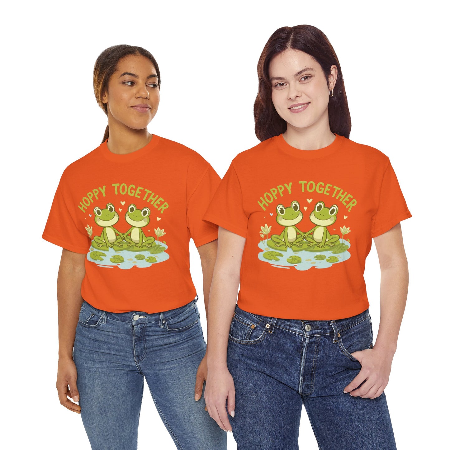 Frog 'Hoppy Together' Tee — Cute Couple/Best Friends Frog Shirt