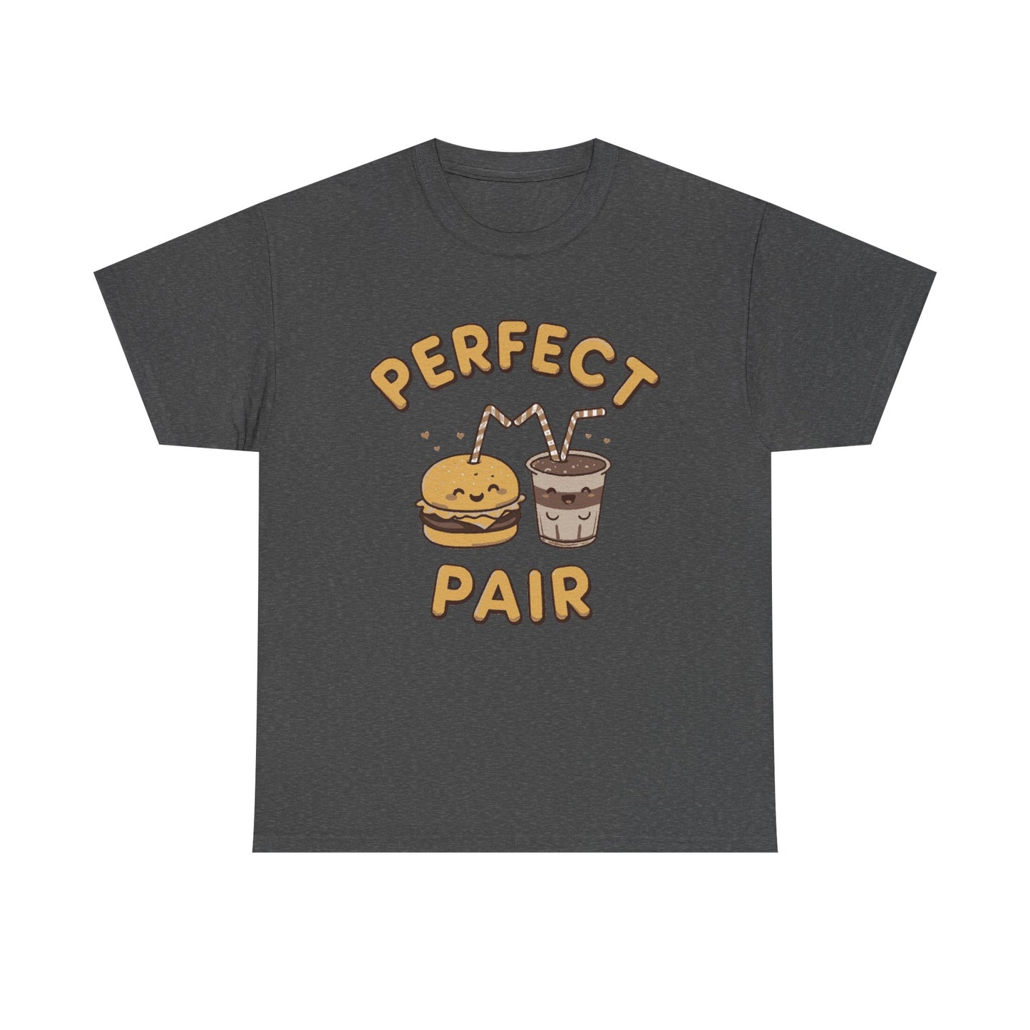 Perfect Pair Cheeseburger & Soda T-Shirt — Cute Matching Food Tee