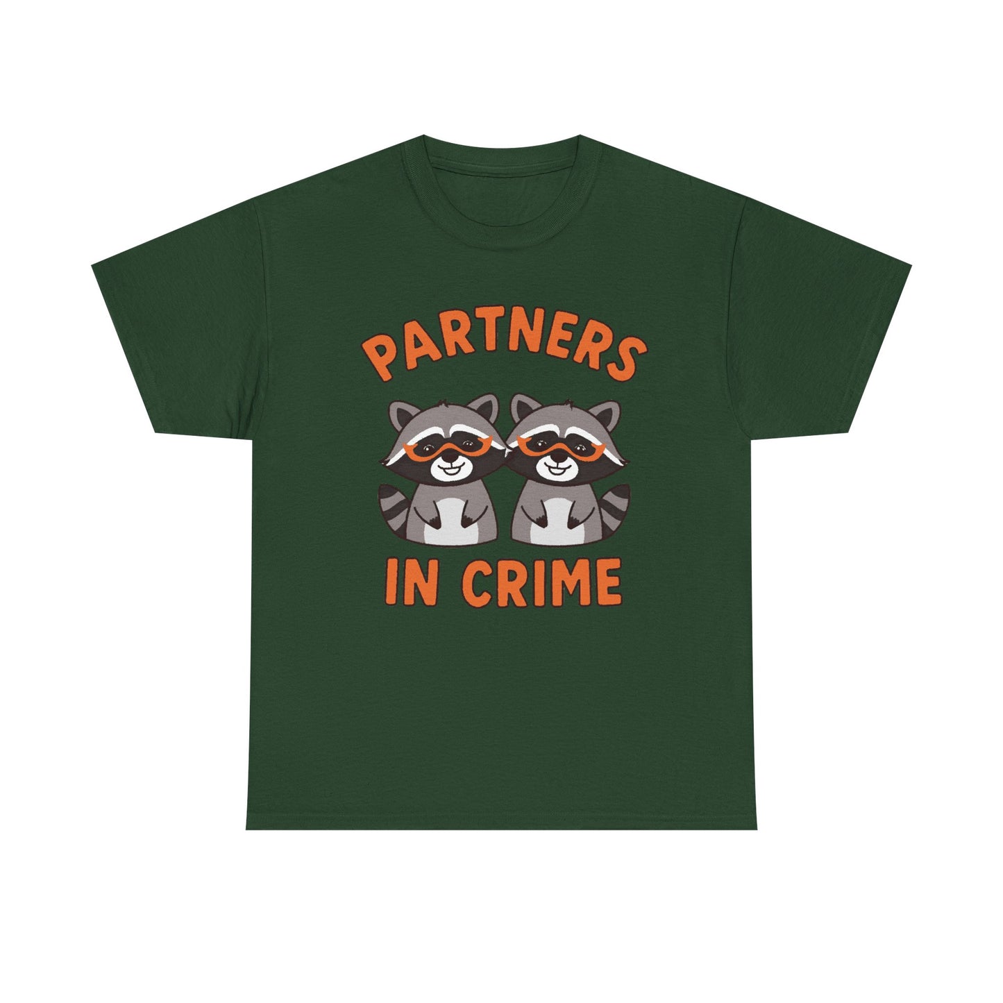 Partners in Crime Raccoon T-Shirt — Cute Matching Best Friends Tee