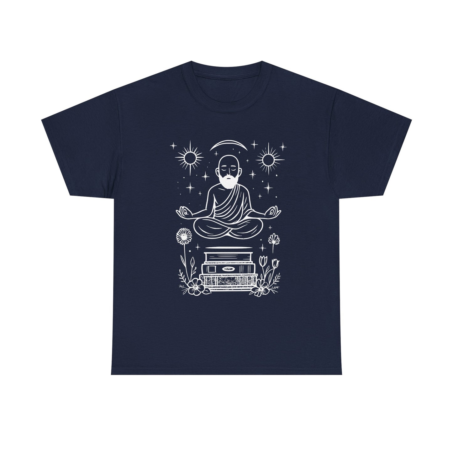 Meditative Buddha Unisex Tee, Spiritual Cotton Shirt, Yoga Apparel, Relaxation Gift, Mindfulness Clothing, Boho T-Shirt