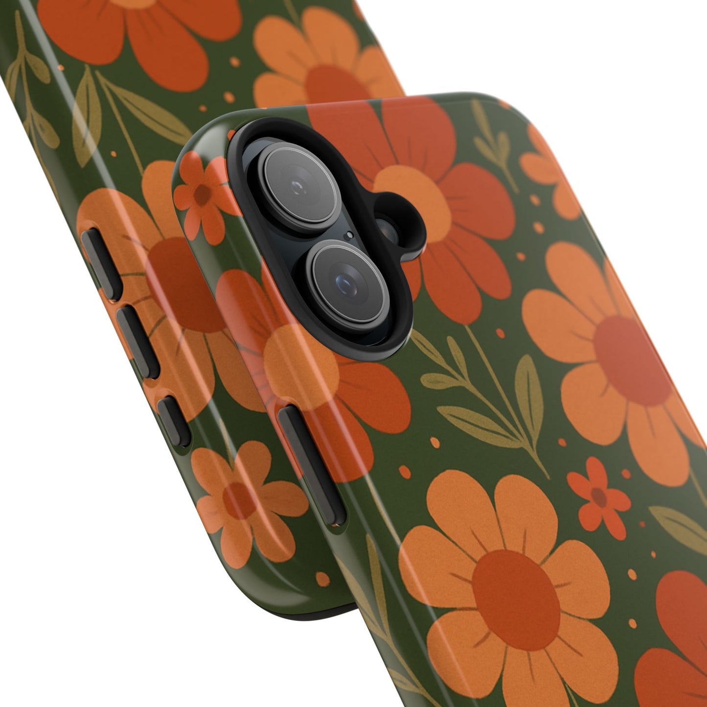Floral Tough Phone Cases - Vibrant Flower Design, Durable Protection, Gift for Nature Lovers, Spring Decor, Everyday Fashion