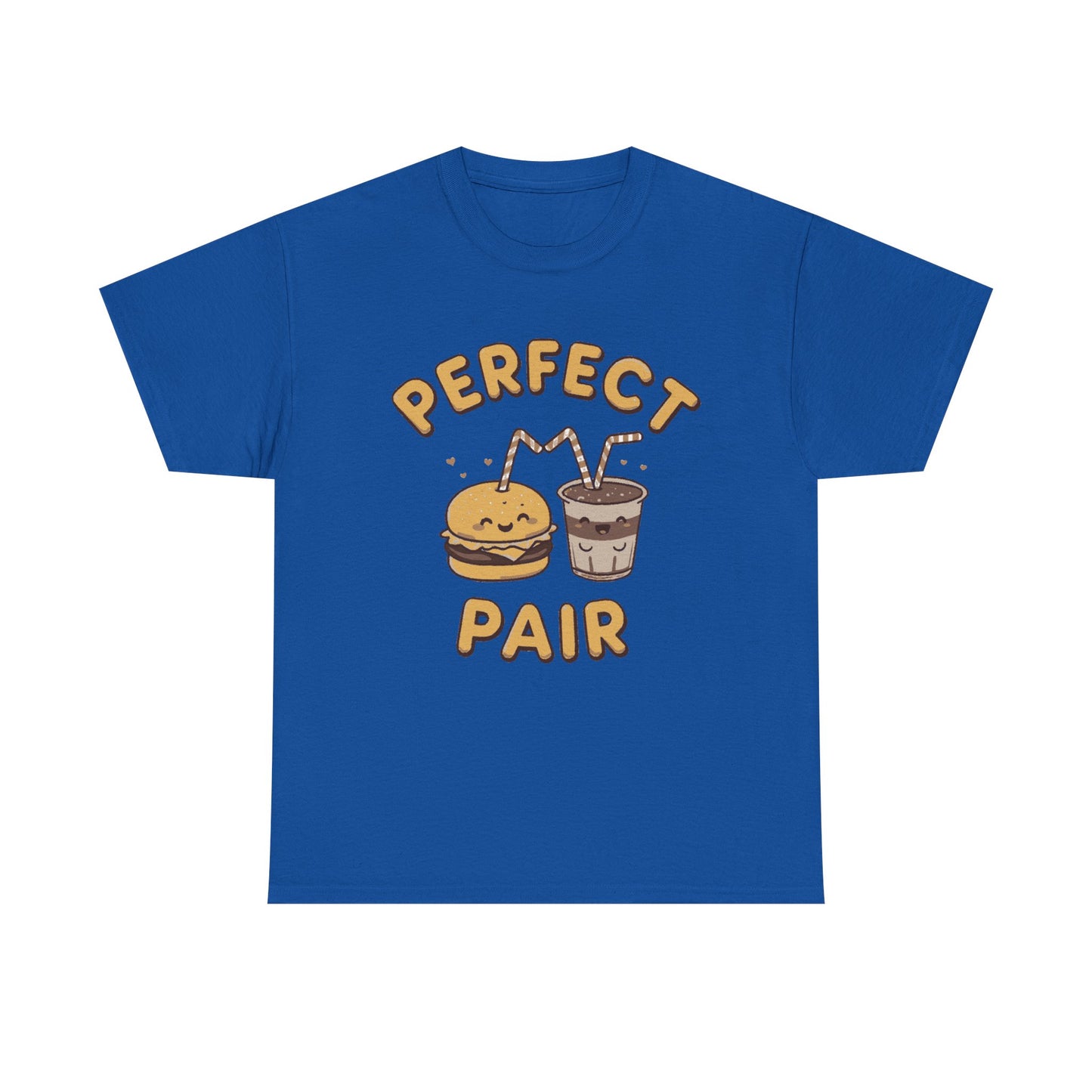 Perfect Pair Cheeseburger & Soda T-Shirt — Cute Matching Food Tee