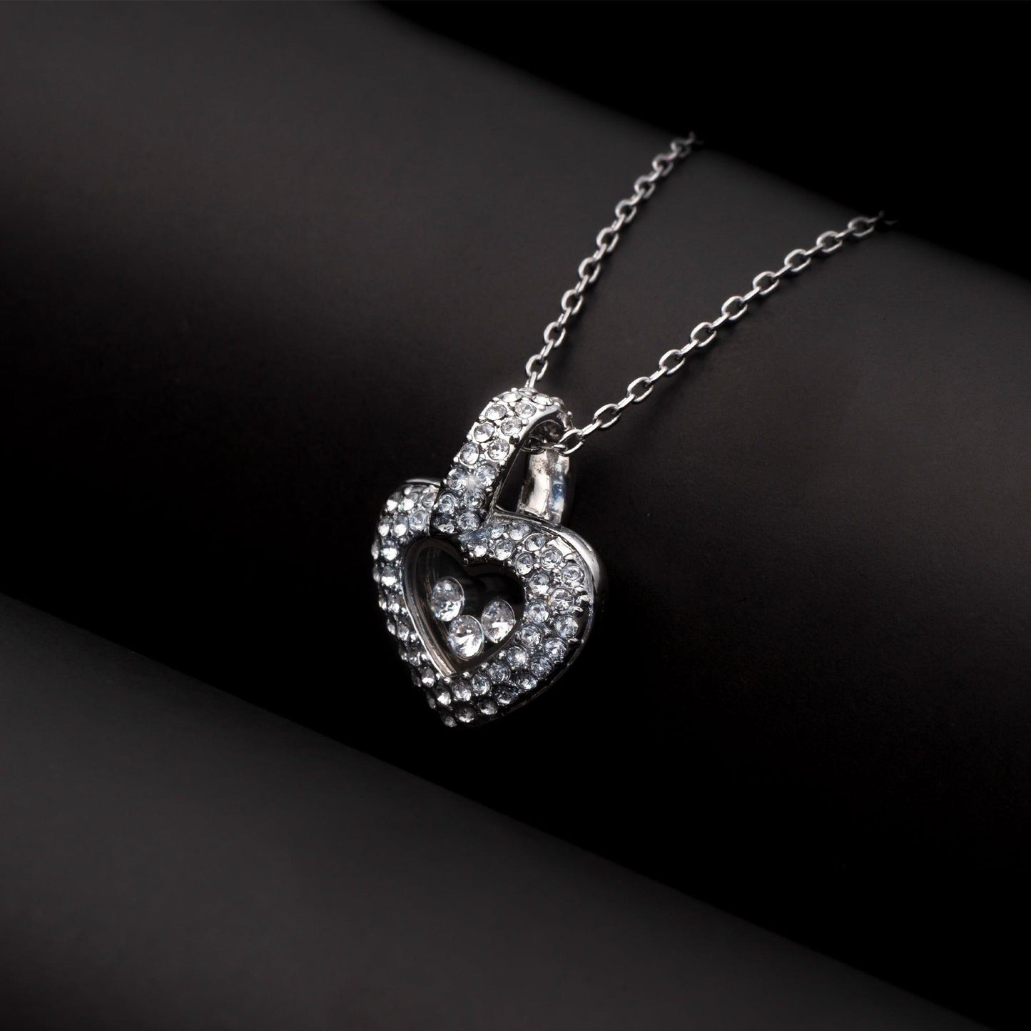 To My Badass Bestie - You Cuss too Much - Tryndi Floating Heart Necklace