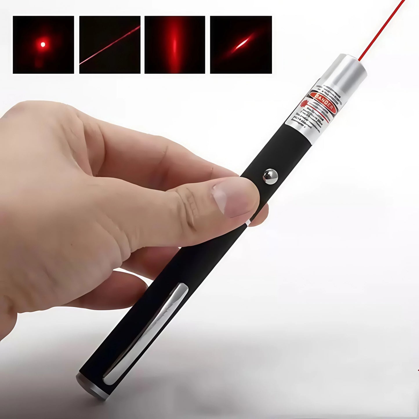 Red Laser Pointer Pen - Long Range Single Point Laser for Cat/Dog Pet Toy, Outdoor Hiking Presentation