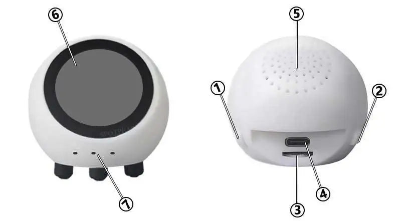 DeepSeek Compatible XiaoZhi AI Voice Chat Robot Ball ESP32-S3 Development Board 1.28 inch LCD spHome Assistant WifiWeather N16R8