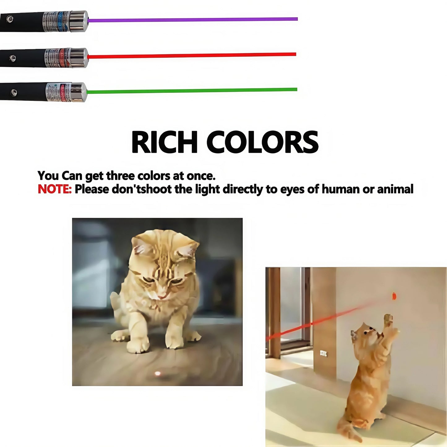 Red Laser Pointer Pen - Long Range Single Point Laser for Cat/Dog Pet Toy, Outdoor Hiking Presentation