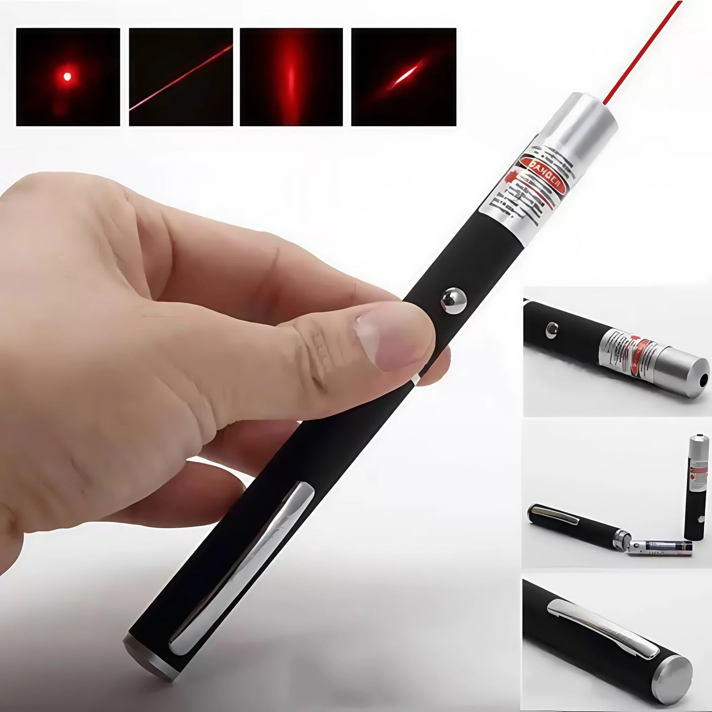Red Laser Pointer Pen - Long Range Single Point Laser for Cat/Dog Pet Toy, Outdoor Hiking Presentation