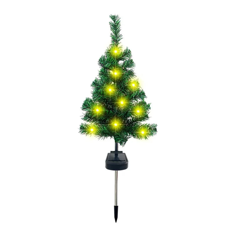 Solar Christmas Tree Decor Lights IP65 Waterproof Outdoors LED Lawn Light Garden Landscape Lamps for Patio Porch Pathway