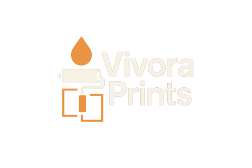 generte for me a logo of my shoppify account with store name Vivora prints and choose for me a suitable color theme for the store